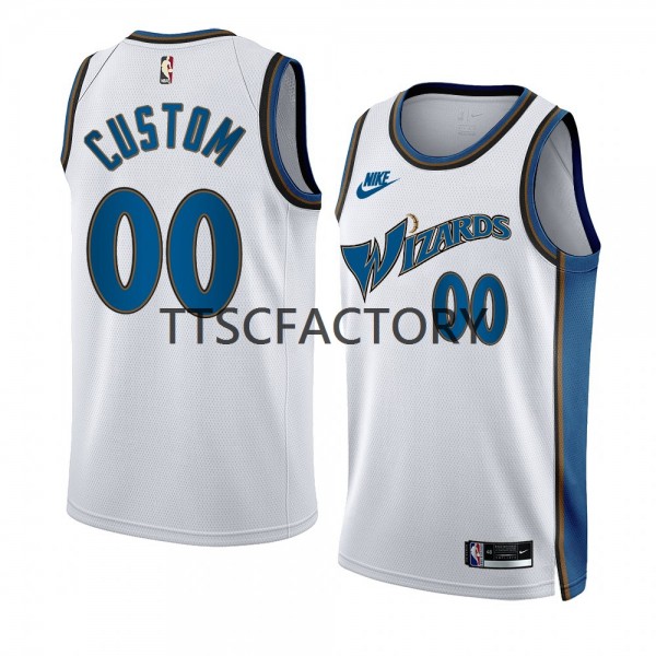 Washington Wizards Trikot Benutzerdefinierte Nike 2022-23 Classic Edition Weiß Swingman - Herren Washington Wizards Trikot Benutzerdefinierte Nike 2022-23 Classic Edition Weiß Swingman - Herren